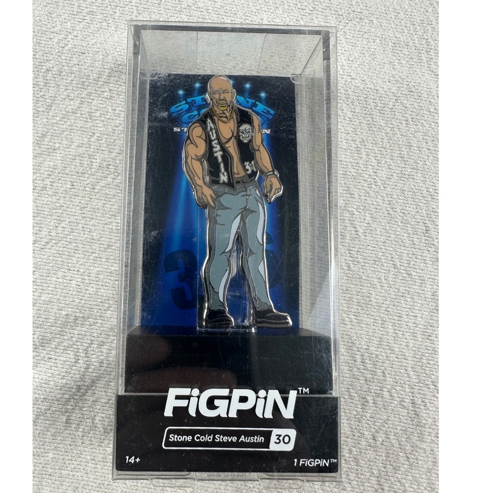 FIGPIN Stone Cold Steve Austin #30 WWE Pin Figure Sealed‎ In Case Wrestling